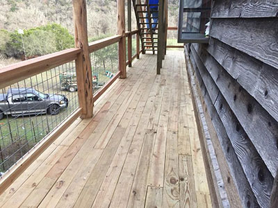 old deck replacement